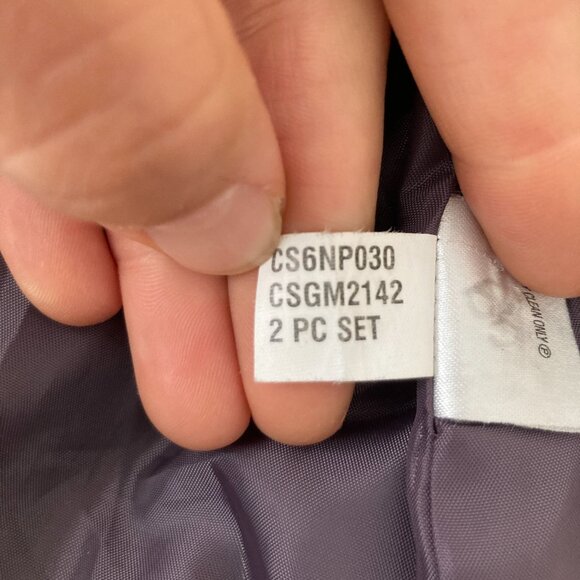 Calvin Klein Wool Blend Black Pinstripe Blazer Office Classic Minimalist Size 14 - Picture 13 of 14